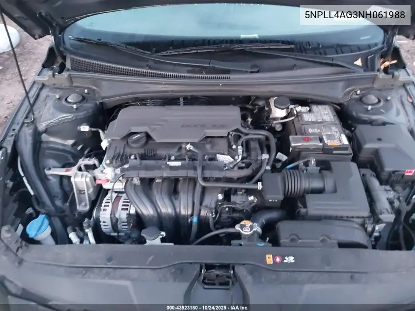 5NPLL4AG3NH061988 2022 Hyundai Elantra Se
