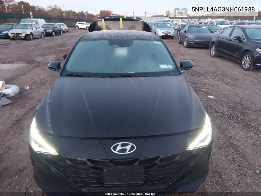 5NPLL4AG3NH061988 2022 Hyundai Elantra Se