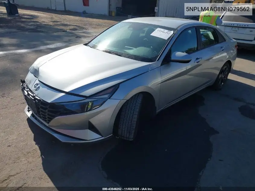 5NPLM4AG8NH079562 2022 Hyundai Elantra Sel