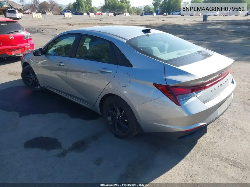 5NPLM4AG8NH079562 2022 Hyundai Elantra Sel