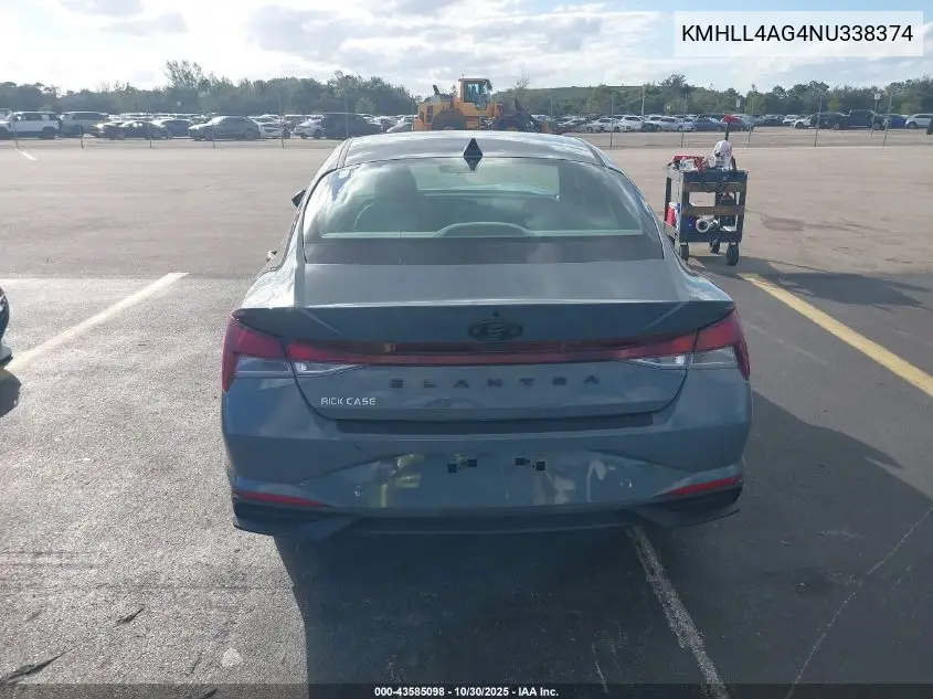 KMHLL4AG4NU338374 2022 Hyundai Elantra Se