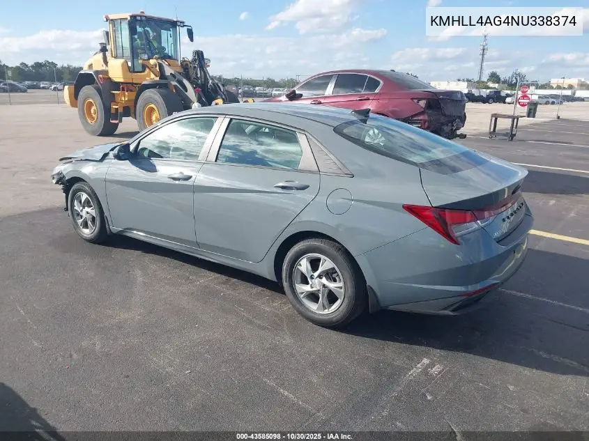 KMHLL4AG4NU338374 2022 Hyundai Elantra Se