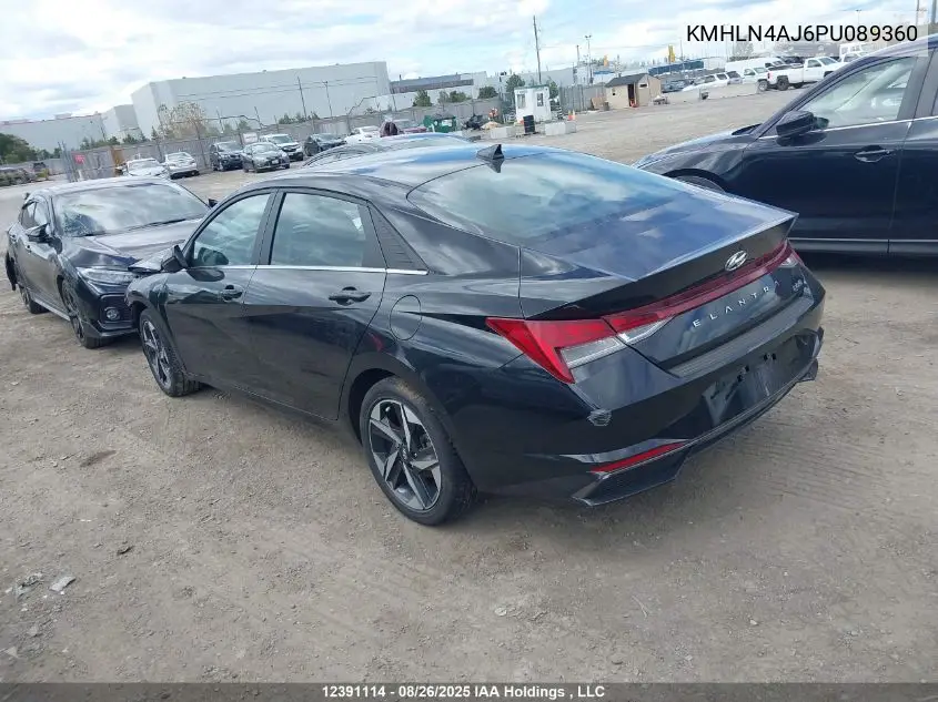 KMHLN4AJ6PU089360 2023 Hyundai Elantra Hybrid Luxury