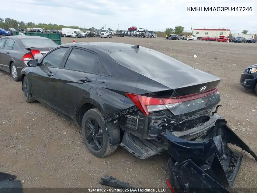 KMHLM4AG3PU447246 2023 Hyundai Elantra Preferred Ivt With Tech Package