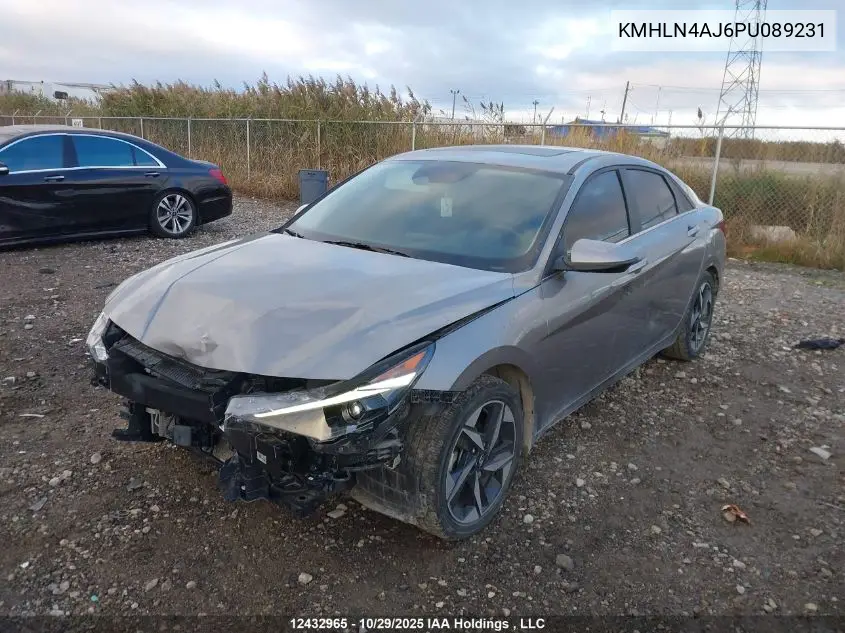 KMHLN4AJ6PU089231 2023 Hyundai Elantra Hybrid Luxury