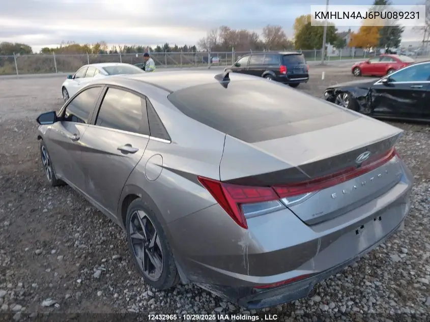 KMHLN4AJ6PU089231 2023 Hyundai Elantra Hybrid Luxury