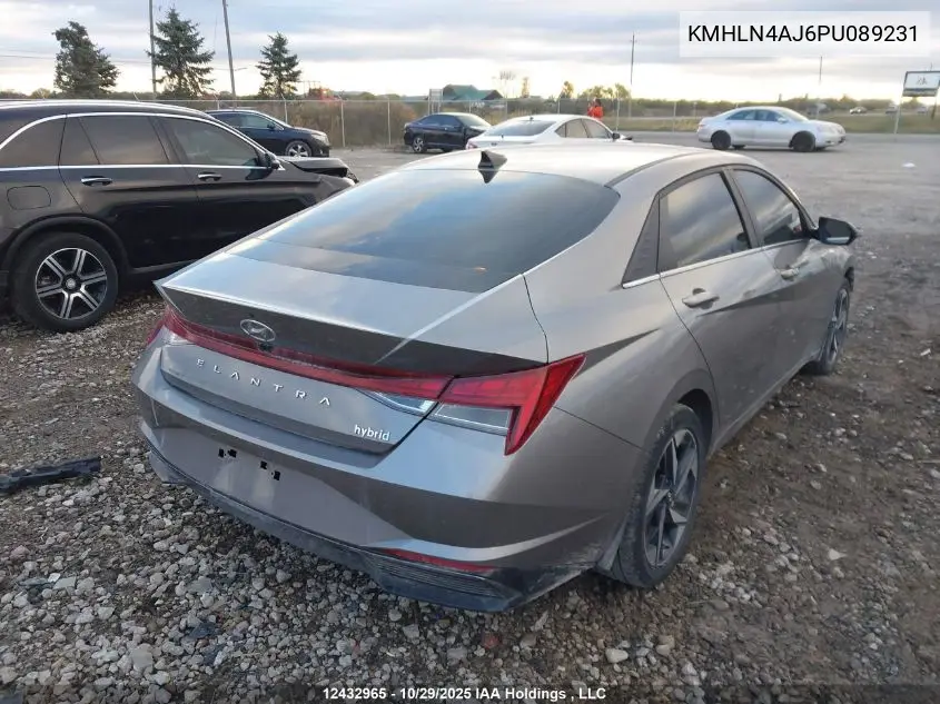 KMHLN4AJ6PU089231 2023 Hyundai Elantra Hybrid Luxury