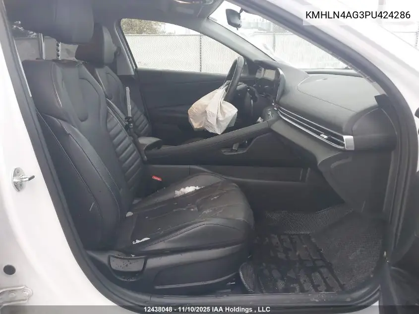 KMHLN4AG3PU424286 2023 Hyundai Elantra Luxury Ivt