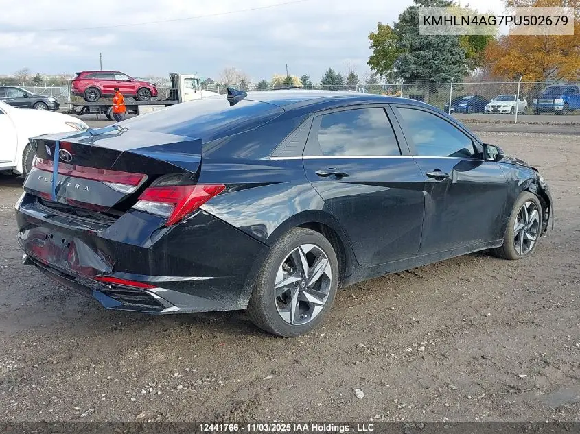 KMHLN4AG7PU502679 2023 Hyundai Elantra Luxury Ivt