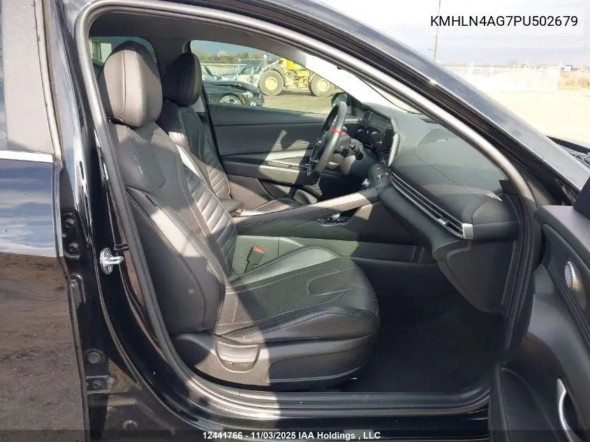 KMHLN4AG7PU502679 2023 Hyundai Elantra Luxury Ivt