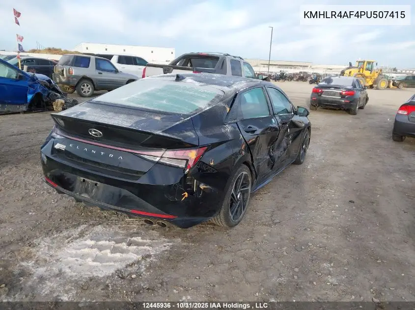 KMHLR4AF4PU507415 2023 Hyundai Elantra N Line