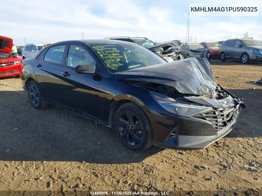 KMHLM4AG1PU590325 2023 Hyundai Elantra Preferred Ivt