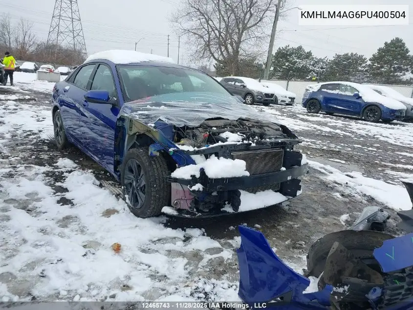 KMHLM4AG6PU400504 2023 Hyundai Elantra