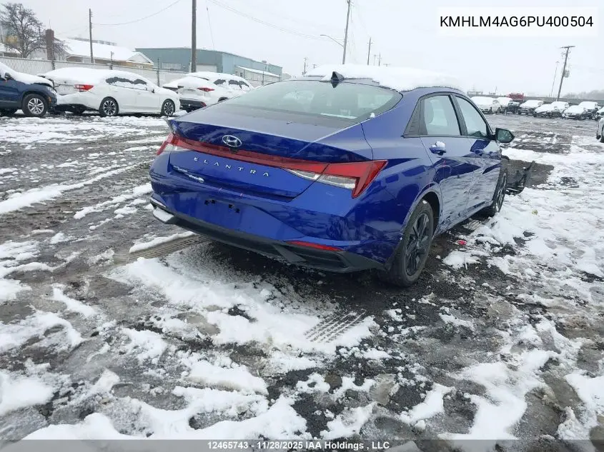 KMHLM4AG6PU400504 2023 Hyundai Elantra
