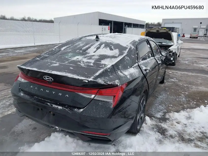 KMHLN4AG6PU459680 2023 Hyundai Elantra Luxury Ivt