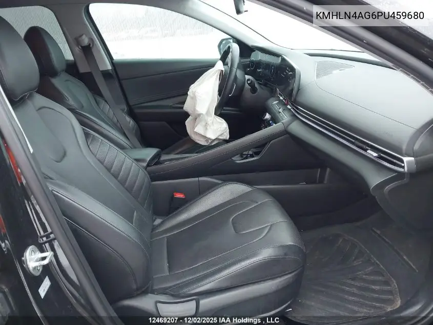 KMHLN4AG6PU459680 2023 Hyundai Elantra Luxury Ivt