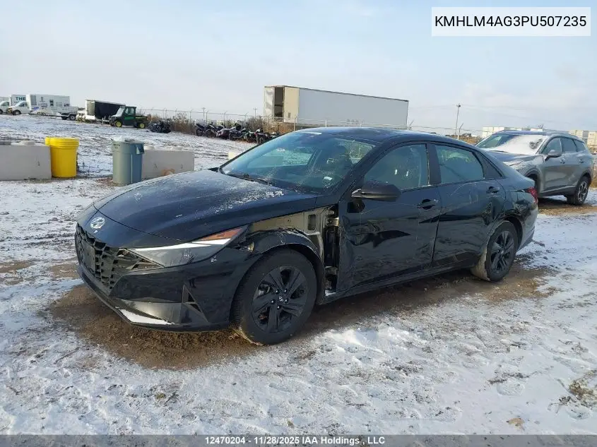 KMHLM4AG3PU507235 2023 Hyundai Elantra Preferred Ivt