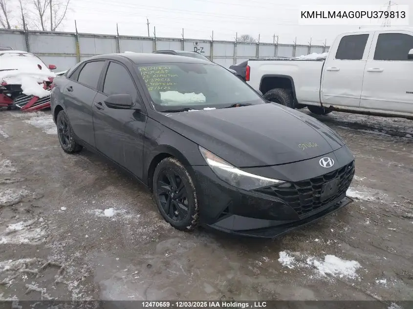KMHLM4AG0PU379813 2023 Hyundai Elantra Preferred Ivt