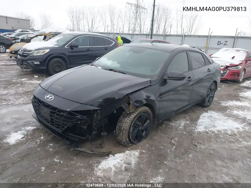 KMHLM4AG0PU379813 2023 Hyundai Elantra Preferred Ivt