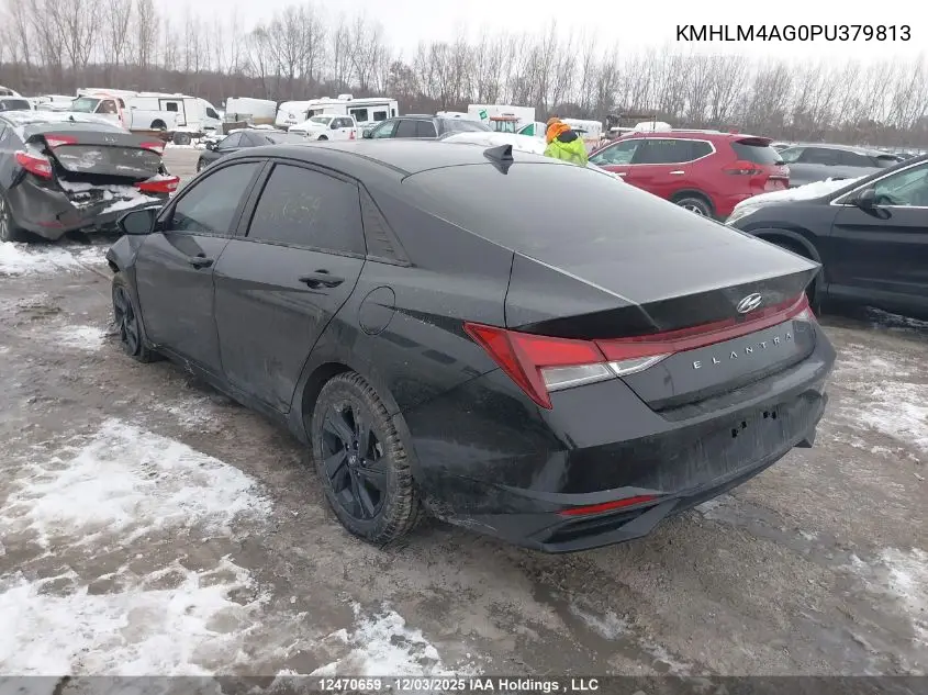 KMHLM4AG0PU379813 2023 Hyundai Elantra Preferred Ivt