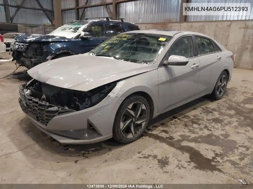 KMHLN4AG6PU512393 2023 Hyundai Elantra Luxury Ivt With Two-Tone Interior