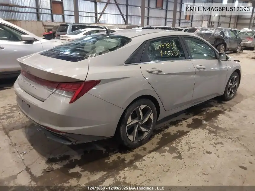 KMHLN4AG6PU512393 2023 Hyundai Elantra Luxury Ivt With Two-Tone Interior