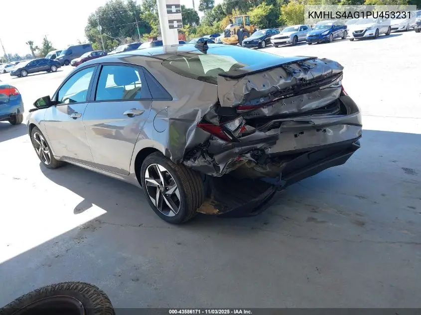 KMHLS4AG1PU453231 2023 Hyundai Elantra Sel