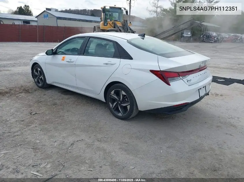 5NPLS4AG7PH112351 2023 Hyundai Elantra Sel