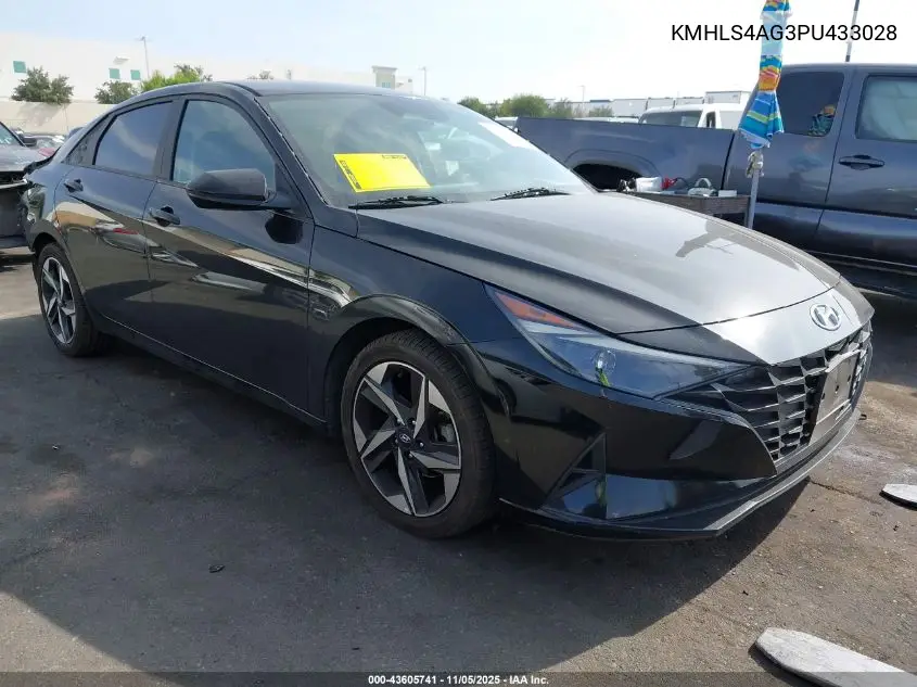 KMHLS4AG3PU433028 2023 Hyundai Elantra Sel