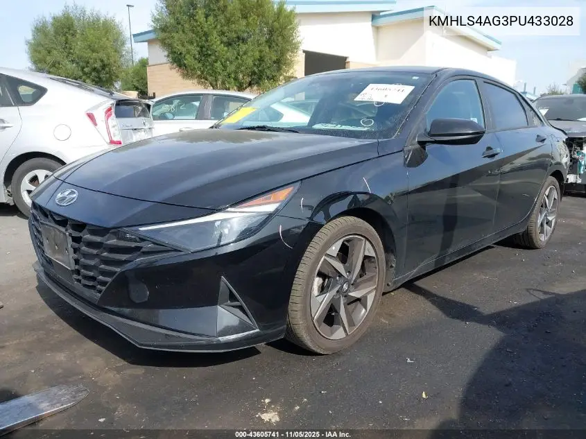 KMHLS4AG3PU433028 2023 Hyundai Elantra Sel