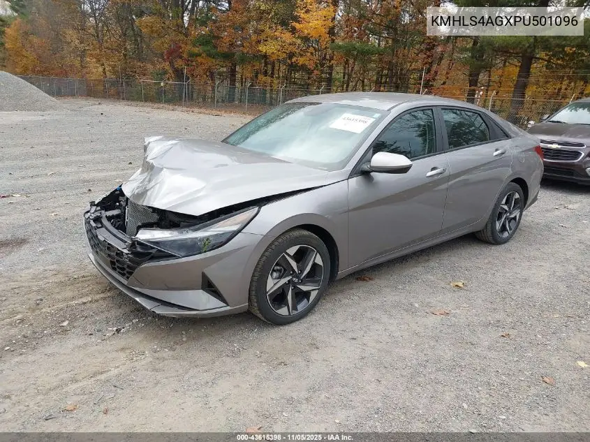 KMHLS4AGXPU501096 2023 Hyundai Elantra Sel