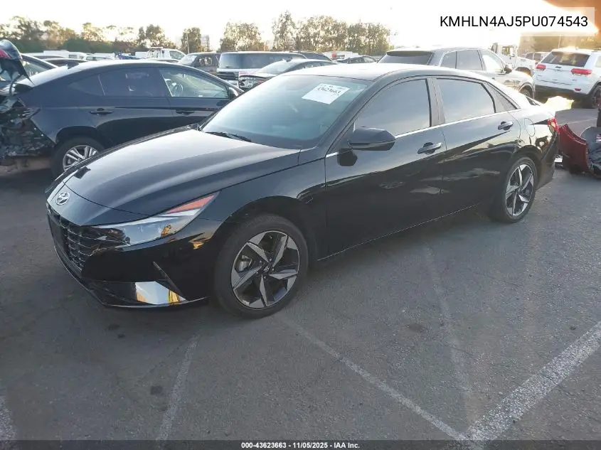KMHLN4AJ5PU074543 2023 Hyundai Elantra Hybrid Limited