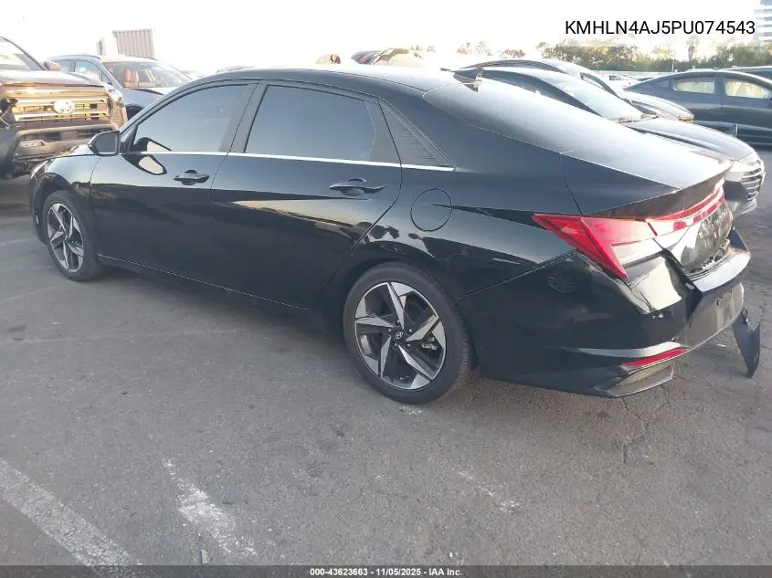 KMHLN4AJ5PU074543 2023 Hyundai Elantra Hybrid Limited
