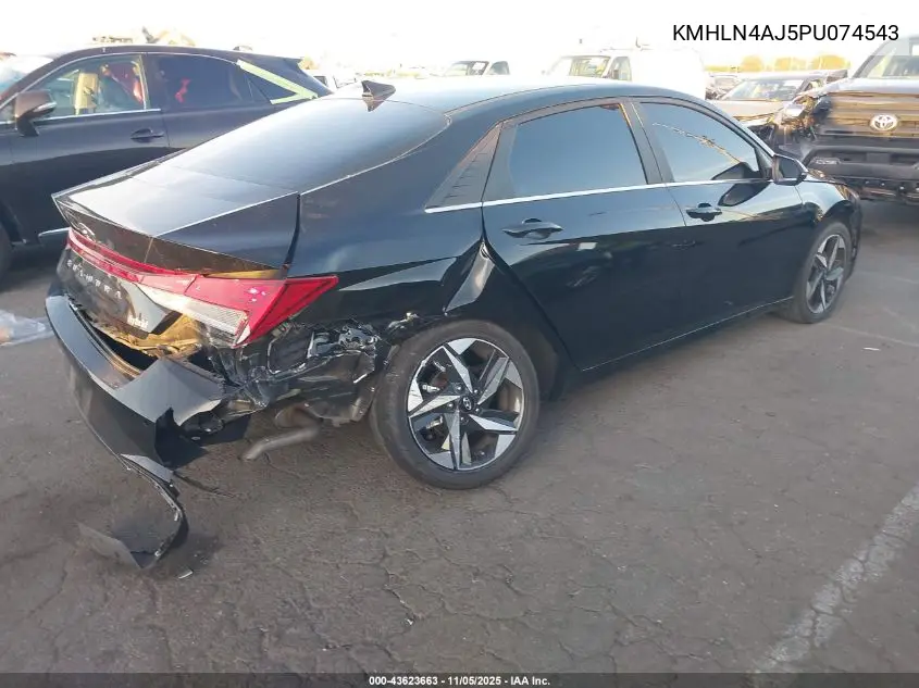 KMHLN4AJ5PU074543 2023 Hyundai Elantra Hybrid Limited