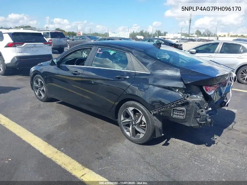 5NPLP4AG7PH096170 2023 Hyundai Elantra Limited