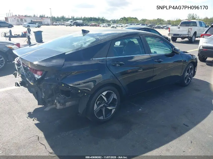 5NPLP4AG7PH096170 2023 Hyundai Elantra Limited