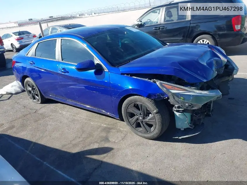 KMHLM4AG1PU467298 2023 Hyundai Elantra Sel