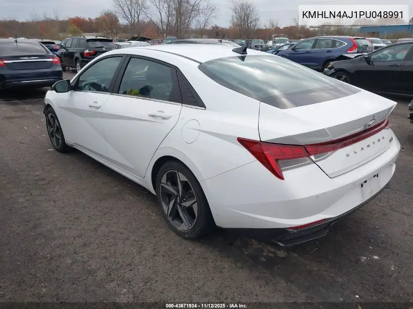 KMHLN4AJ1PU048991 2023 Hyundai Elantra Hybrid Limited