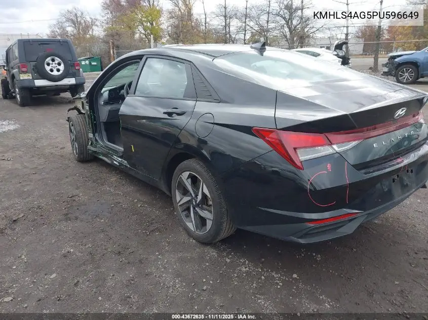 KMHLS4AG5PU596649 2023 Hyundai Elantra Sel