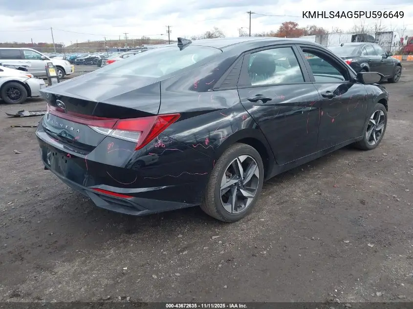 KMHLS4AG5PU596649 2023 Hyundai Elantra Sel