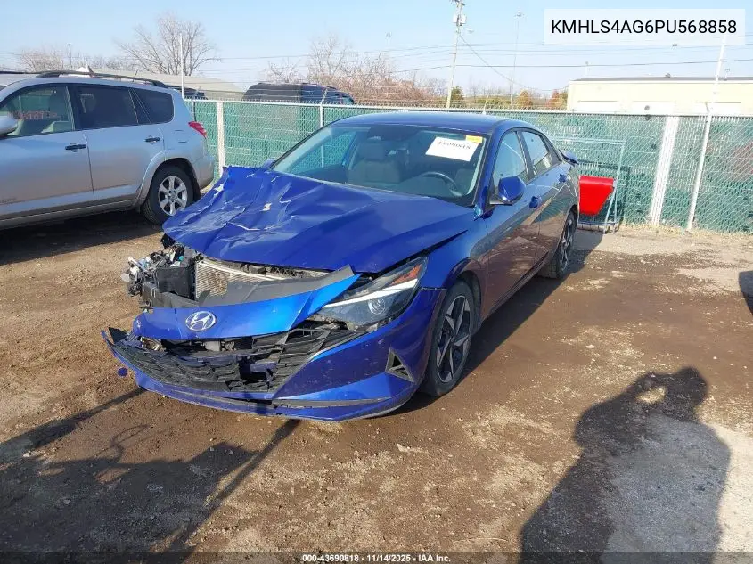 KMHLS4AG6PU568858 2023 Hyundai Elantra Sel