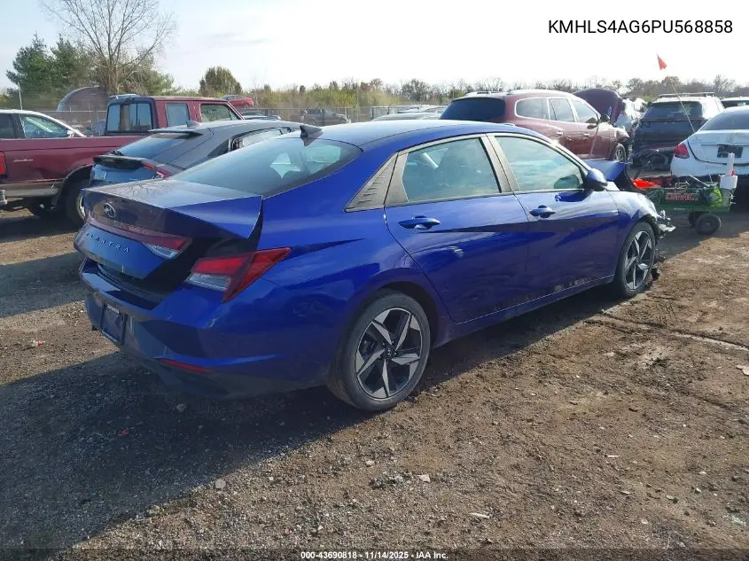 KMHLS4AG6PU568858 2023 Hyundai Elantra Sel