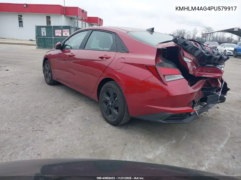 KMHLM4AG4PU579917 2023 Hyundai Elantra Sel
