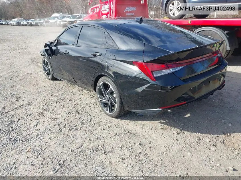 KMHLR4AF3PU402493 2023 Hyundai Elantra N Line