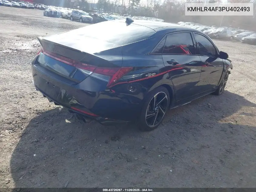 KMHLR4AF3PU402493 2023 Hyundai Elantra N Line