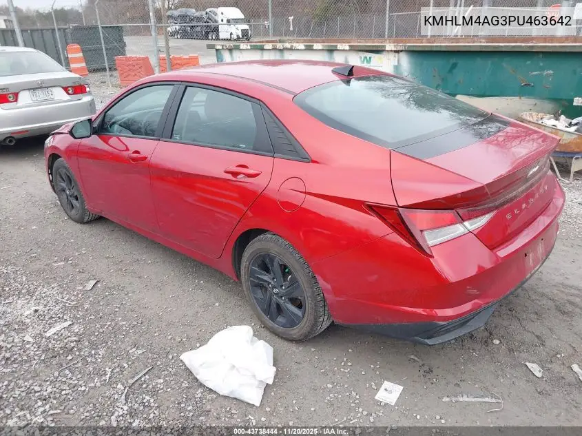 KMHLM4AG3PU463642 2023 Hyundai Elantra Sel