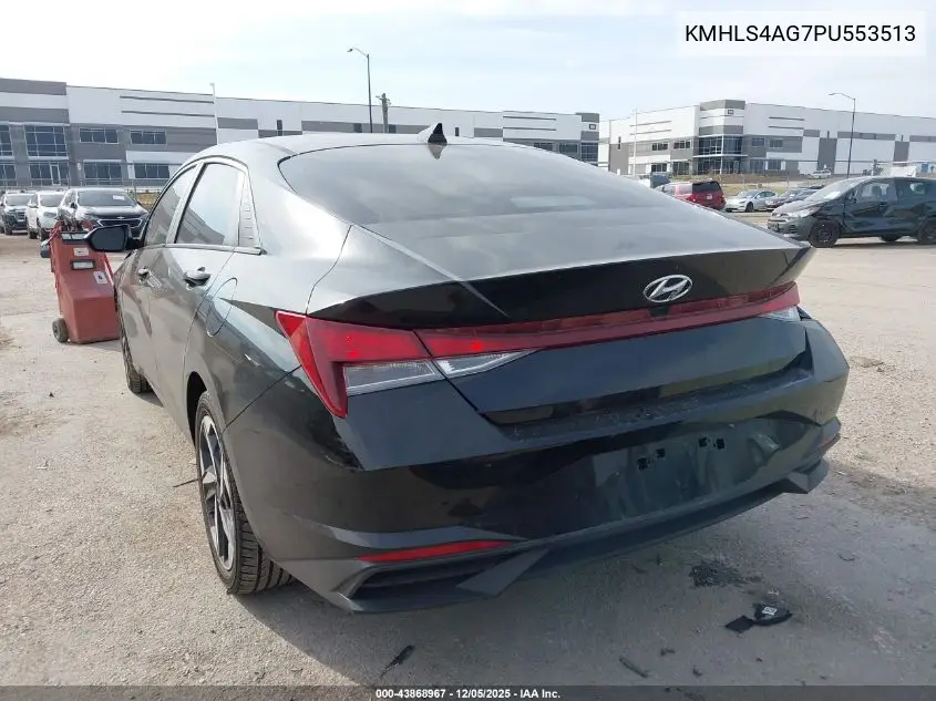 KMHLS4AG7PU553513 2023 Hyundai Elantra Sel