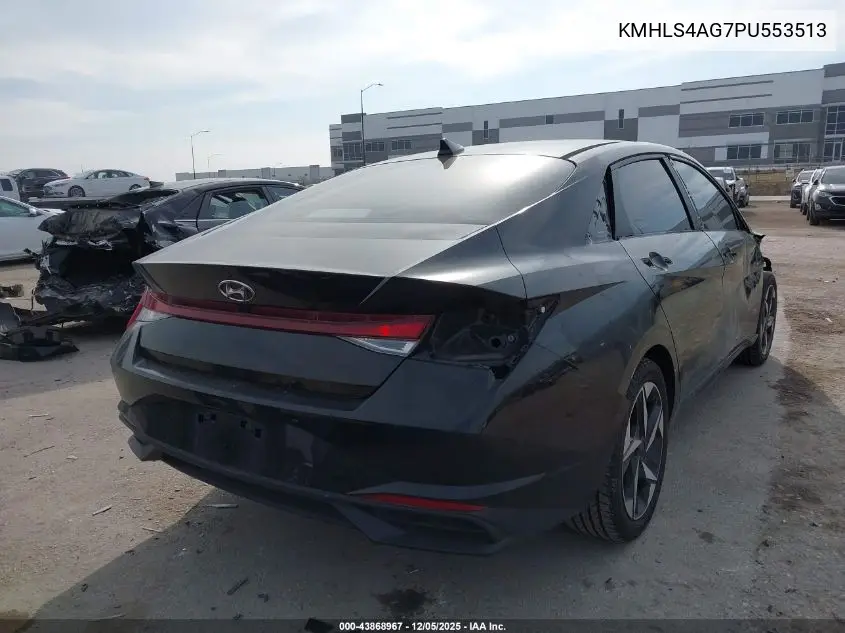 KMHLS4AG7PU553513 2023 Hyundai Elantra Sel