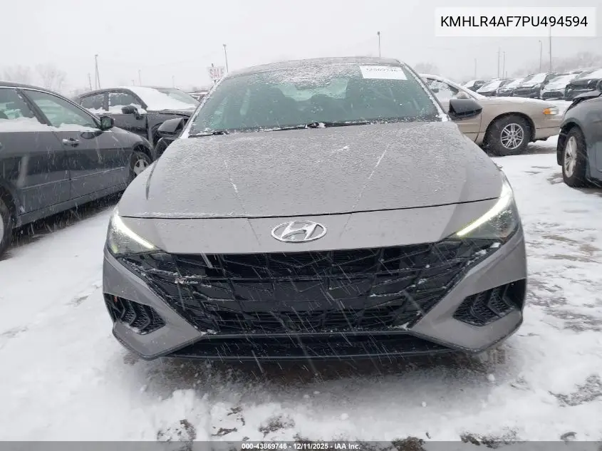 KMHLR4AF7PU494594 2023 Hyundai Elantra N Line
