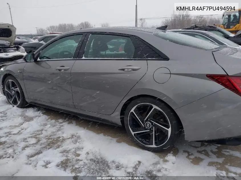 KMHLR4AF7PU494594 2023 Hyundai Elantra N Line